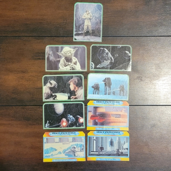 Set of 9 Vintage 1980 Star Wars Trading Cards - Picture 1 of 7